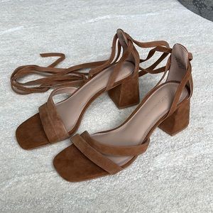 BCBGeneration Suede Wrap Sandals